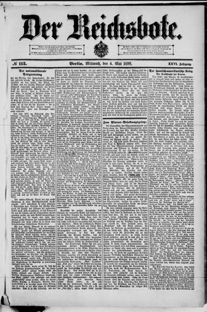 Der Reichsbote on May 4, 1898
