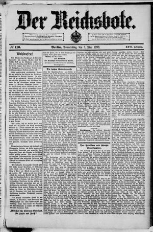 Der Reichsbote on May 5, 1898