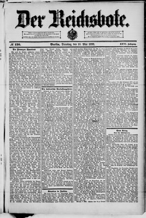 Der Reichsbote vom 10.05.1898