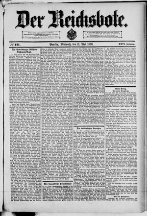 Der Reichsbote on May 11, 1898