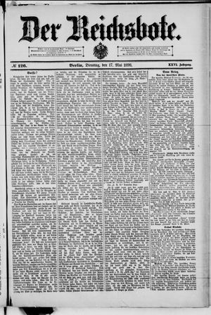 Der Reichsbote vom 17.05.1898