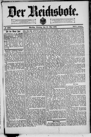 Der Reichsbote vom 22.05.1898