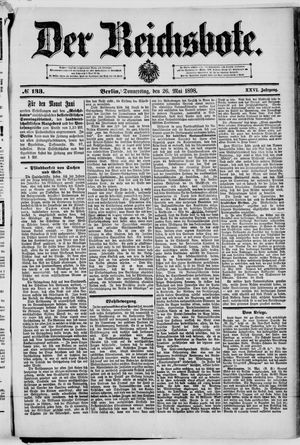 Der Reichsbote on May 26, 1898
