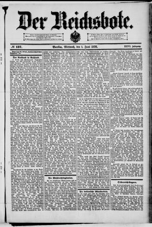 Der Reichsbote on Jun 1, 1898