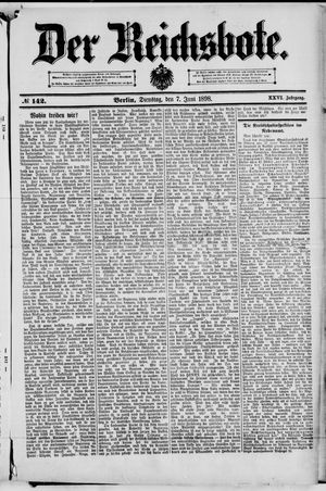 Der Reichsbote vom 07.06.1898