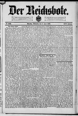 Der Reichsbote vom 08.06.1898