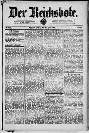 Der Reichsbote vom 17.06.1898