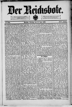 Der Reichsbote vom 19.06.1898