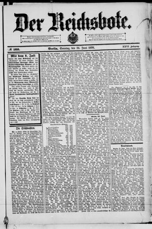 Der Reichsbote on Jun 26, 1898