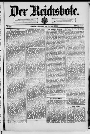 Der Reichsbote vom 13.07.1898