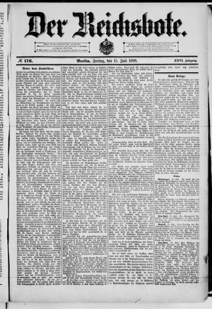 Der Reichsbote vom 15.07.1898