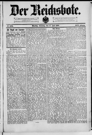 Der Reichsbote vom 17.07.1898