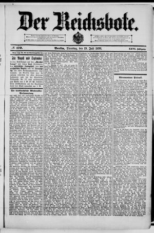 Der Reichsbote on Jul 19, 1898