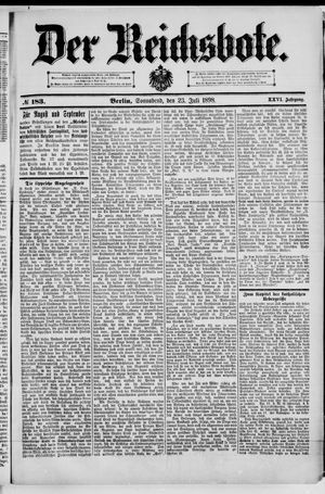 Der Reichsbote vom 23.07.1898