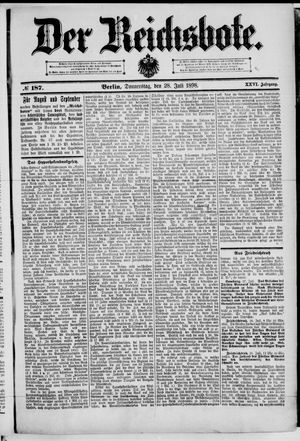 Der Reichsbote vom 28.07.1898