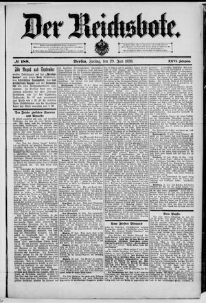 Der Reichsbote vom 29.07.1898
