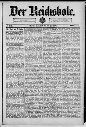 Der Reichsbote vom 30.07.1898