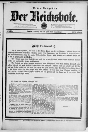 Der Reichsbote vom 31.07.1898