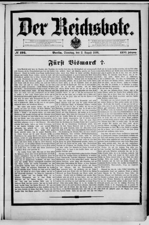 Der Reichsbote vom 02.08.1898