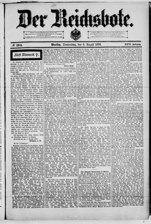 Der Reichsbote vom 04.08.1898