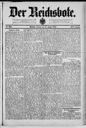 Der Reichsbote vom 12.08.1898