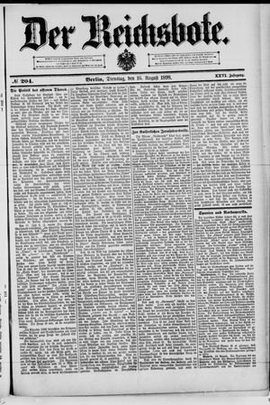 Der Reichsbote vom 16.08.1898