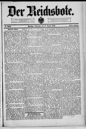 Der Reichsbote vom 17.08.1898