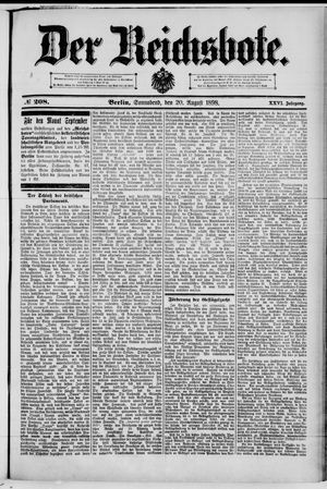 Der Reichsbote vom 20.08.1898