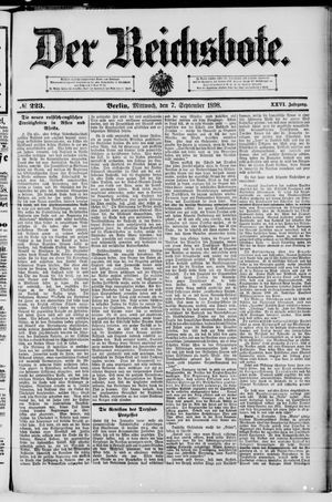 Der Reichsbote vom 07.09.1898
