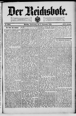 Der Reichsbote vom 08.09.1898