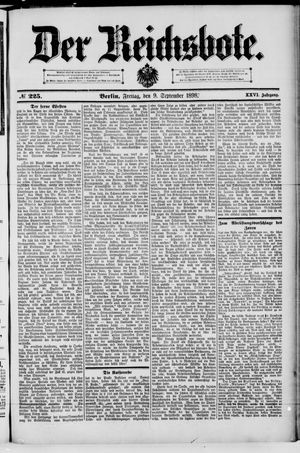 Der Reichsbote vom 09.09.1898