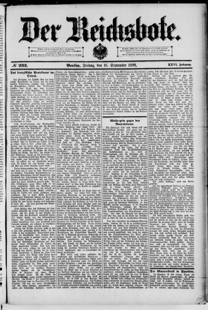 Der Reichsbote vom 16.09.1898