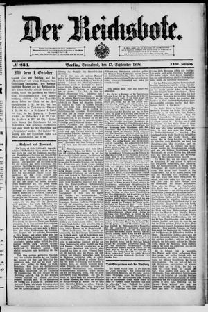Der Reichsbote vom 17.09.1898