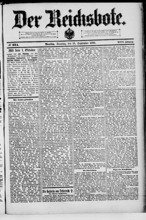 Der Reichsbote vom 18.09.1898