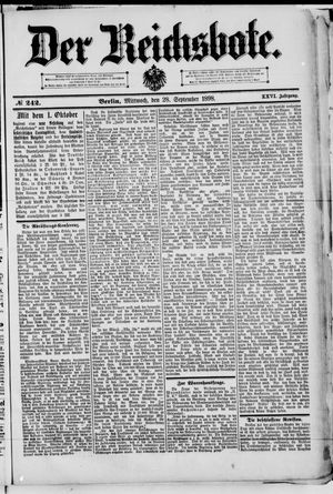 Der Reichsbote on Sep 28, 1898