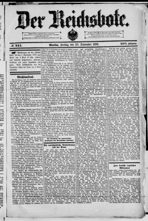 Der Reichsbote vom 30.09.1898