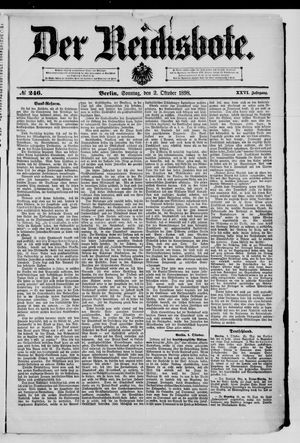 Der Reichsbote vom 02.10.1898