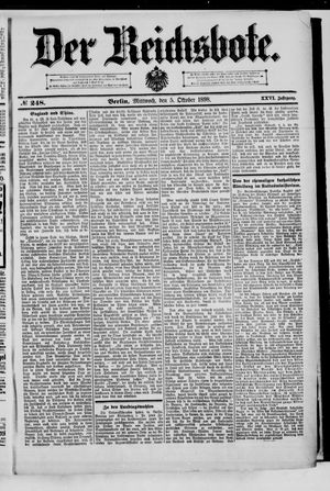 Der Reichsbote vom 05.10.1898