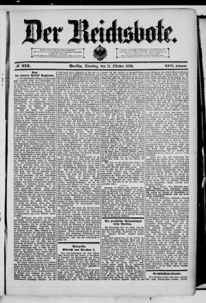 Der Reichsbote vom 11.10.1898