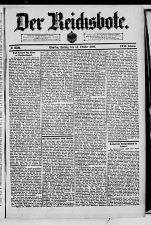 Der Reichsbote vom 14.10.1898