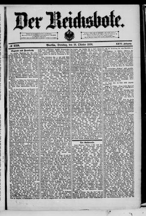 Der Reichsbote vom 18.10.1898