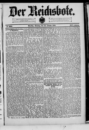 Der Reichsbote vom 23.10.1898