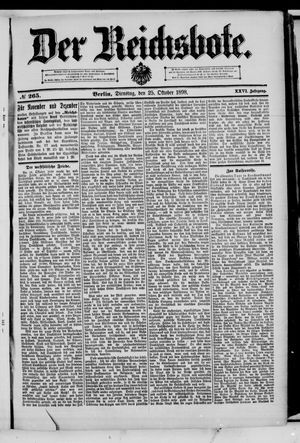 Der Reichsbote vom 25.10.1898