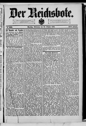Der Reichsbote vom 26.10.1898