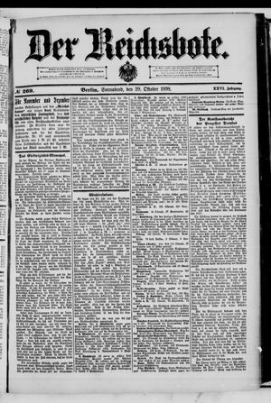 Der Reichsbote on Oct 29, 1898