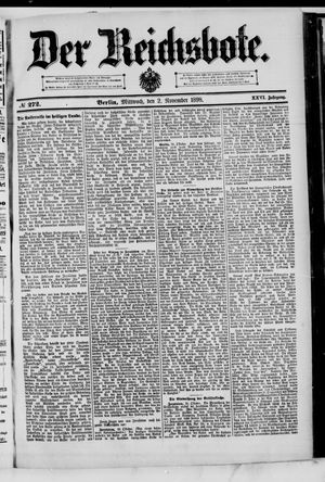 Der Reichsbote vom 02.11.1898