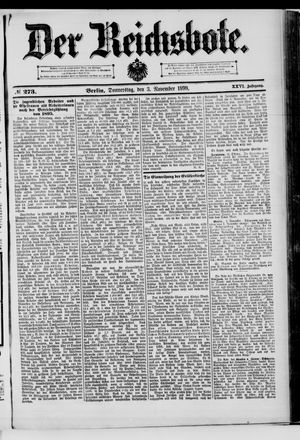 Der Reichsbote vom 03.11.1898