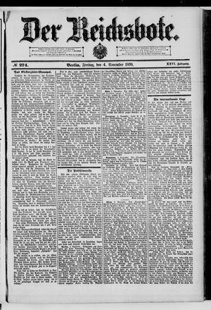 Der Reichsbote vom 04.11.1898