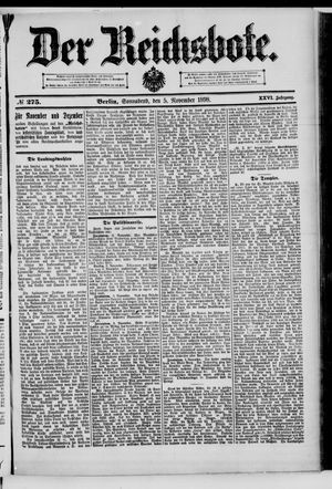 Der Reichsbote vom 05.11.1898