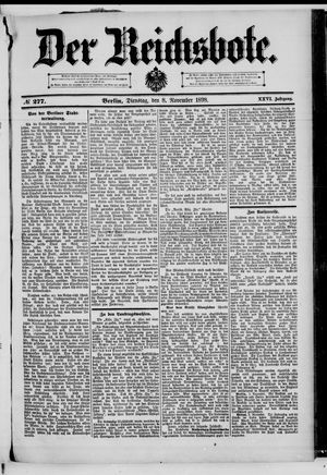 Der Reichsbote vom 08.11.1898